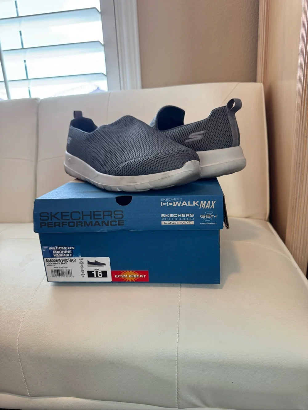Skechers GOwalk Max Men's Slip-On Shoes - Gray